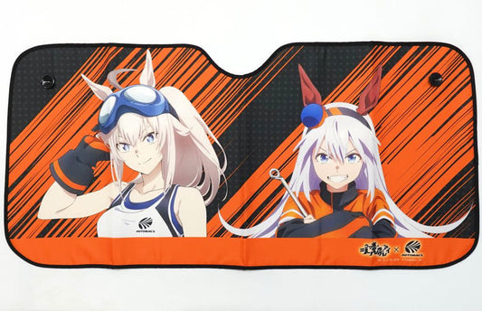 Oguri Cap & Tamamo Cross Sunshade - Umamusume: Cinderella Gray × Autobacs Car Sunshade (WIZARD, 1200×600mm / 120×60cm)