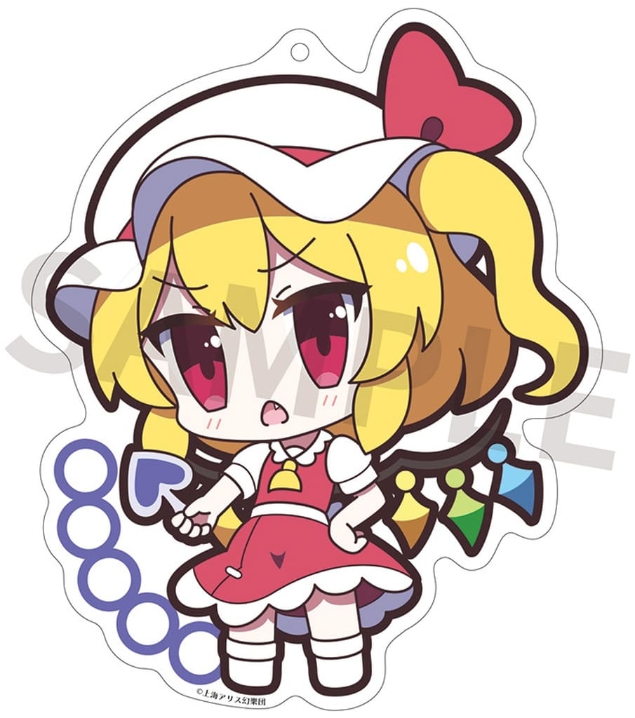 Flandre Scarlet Acrylic Keychain - Four of a Kind [Spade] Yurutto Touhou 9cm AKIBA-HOBBY (Used)