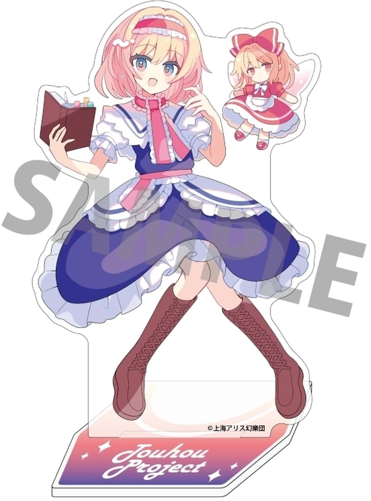 Alice Margatroid Character Acrylic Stand - Touhou Project - illust. Shiracha Tei - AKIBA-HOBBY / Izanagi - Approx. 14.7 cm (Pre-owned)