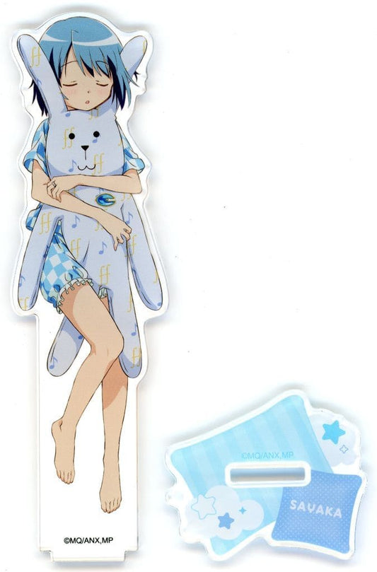 Sayaka Miki Acrylic Stand - CRAFTHOLIC × Puella Magi Madoka Magica AGF2025 Goods (Approx. 140 mm, Pre-owned, Aniplex)