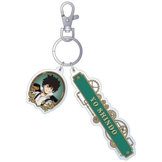 Yo Shindo 2-Tier Acrylic Keychain Steampunk Ver. - My Hero Academia (Movic, Pre-owned, Approx. 5 x 5 cm)