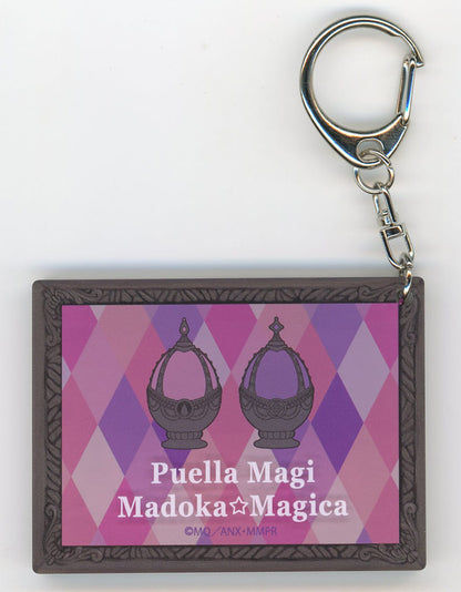 Madoka Kaname & Homura Akemi Acrylic Keychain - Puella Magi Madoka Magica × Avail - Approx. 5 x 6.7 cm (Pre-owned)