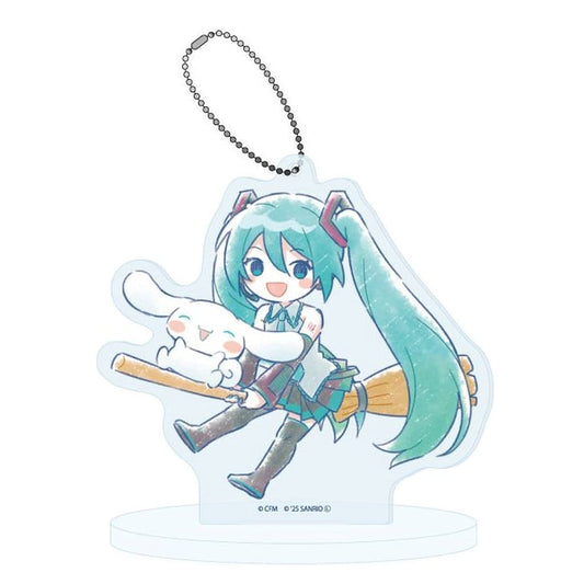 Hatsune Miku × Cinnamoroll Acrylic Stand Keychain - A3 Brand - Approx. 100 x 100 mm (Pre-owned), No. 26