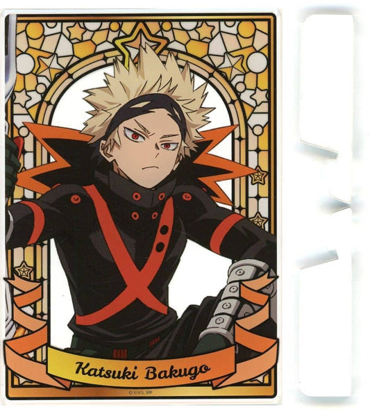 Katsuki Bakugo Acrylic Board - My Hero Academia 2nd U.A. Open School "Make! Cupcake" S Prize (Approx. 140 x 100 mm) - Bandai Namco Amusement