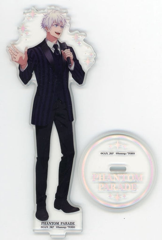Satoru Gojo Acrylic Stand 2nd Anniversary - Jujutsu Kaisen Phantom Parade 2nd Anniversary Pop-Up Store (Approx. 145 x 50 mm, Used, Samzap)