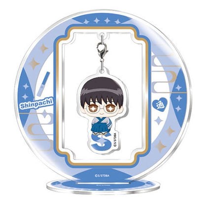 Shinpachi Shimura Yura-Yura Acrylic Stand Sitting Ver. - Gintama (Approx. 108 x 104 x 40 mm) Pre-owned