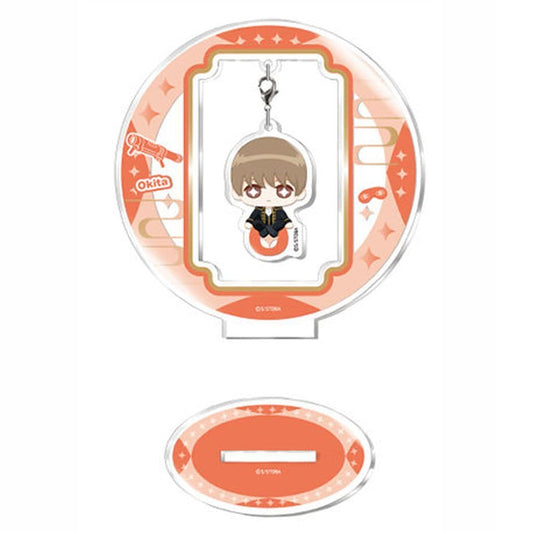 Sougo Okita Acrylic Wobble Stand Sitting Ver. Acrylic Stand - Gintama - Approx. 108 x 104 x 40 mm (Pre-owned)
