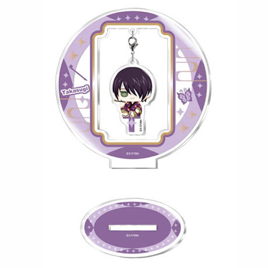 Shinsuke Takasugi Sitting Acrylic Stand (Yura-Yura O-suwari Ver.) — Gintama Acrylic Stand by Tapioca, Approx. 108 x 104 x 40 mm (Pre-owned)