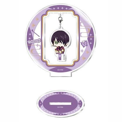 Shinsuke Takasugi Sitting Acrylic Stand (Yura-Yura O-suwari Ver.) — Gintama Acrylic Stand by Tapioca, Approx. 108 x 104 x 40 mm (Pre-owned)