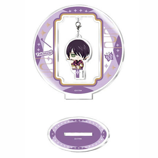 Shinsuke Takasugi Sitting Acrylic Stand (Yura-Yura O-suwari Ver.) — Gintama Acrylic Stand by Tapioca, Approx. 108 x 104 x 40 mm (Pre-owned)