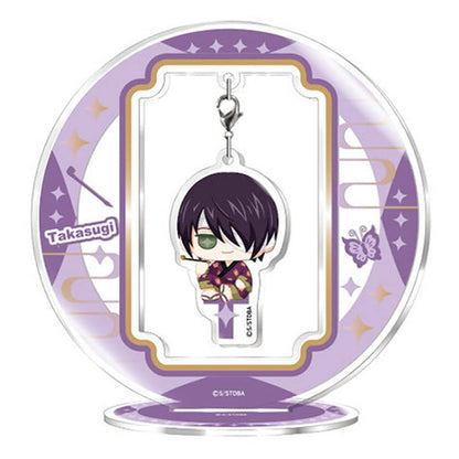 Shinsuke Takasugi Sitting Acrylic Stand (Yura-Yura O-suwari Ver.) — Gintama Acrylic Stand by Tapioca, Approx. 108 x 104 x 40 mm (Pre-owned)