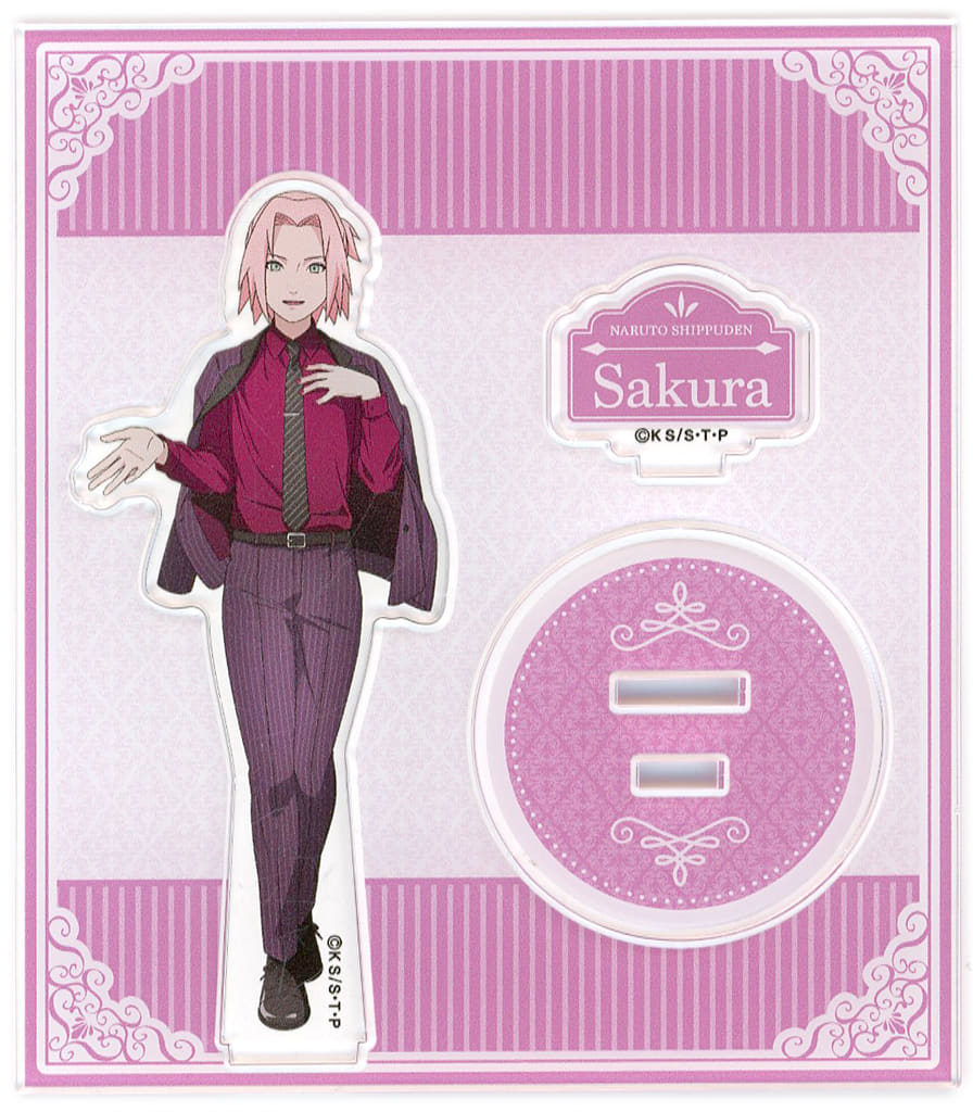 Sakura Haruno Acrylic Stand - Naruto Shippuden Dress Up ver. TSUTAYA POP UP SHOP (Approx. 110 x 125 mm)