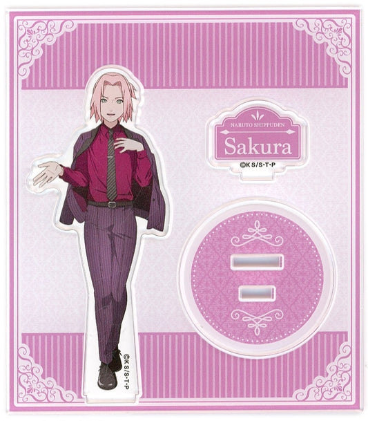 Sakura Haruno Acrylic Stand - Naruto Shippuden Dress Up ver. TSUTAYA POP UP SHOP (Approx. 110 x 125 mm)