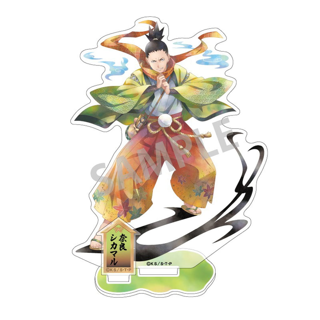 Shikamaru Nara Acrylic Stand - Naruto Shippuden - KamiAni TOUCH by Kamio Japan - Approx. 165 x 102 x 3 mm (Pre-owned)