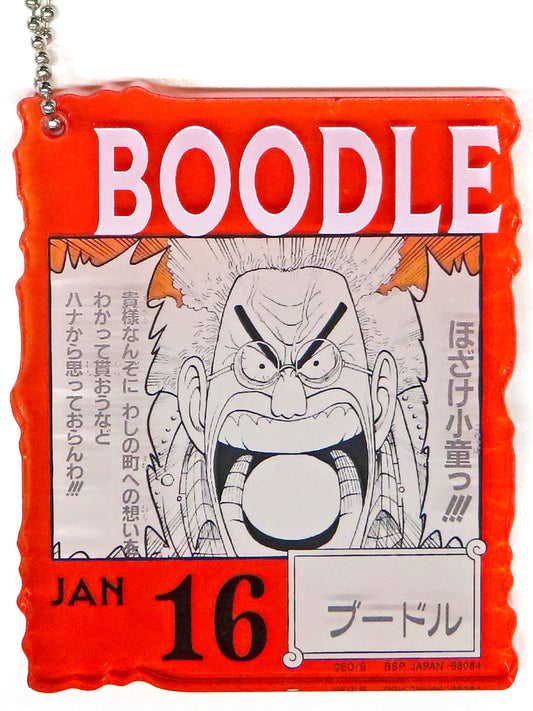 Boodle Acrylic Block Charm Keychain - One Piece Ichiban Kuji 366DAYS OF BIRTHDAYS (Jan–Mar) - BANDAI SPIRITS - Approx. 8.5 cm