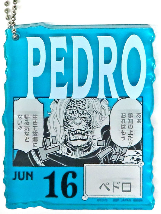 Pedro Acrylic Block Charm - ONE PIECE BASE SHOP 366DAYS OF BIRTHDAYS Kuji (Approx. 8.5 cm) BANDAI SPIRITS - Pre-owned