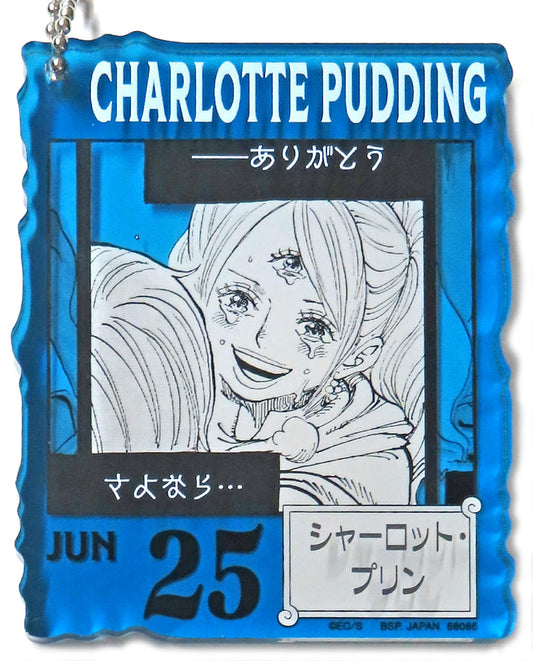 Charlotte Pudding Acrylic Block Charm - One Piece Ichiban Kuji 366DAYS OF BIRTHDAYS (Apr–Jun) Prize by BANDAI SPIRITS - Approx. 8.5 cm