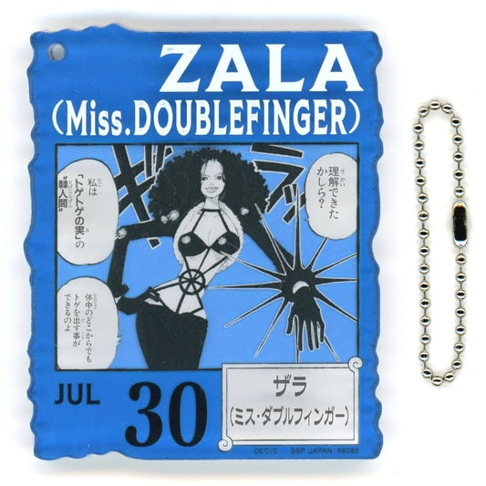 Zala (Miss Doublefinger) Acrylic Block Charm - ONE PIECE BASE SHOP 366DAYS OF BIRTHDAYS (Approx. 8.5 cm) - BANDAI SPIRITS - Pre-owned