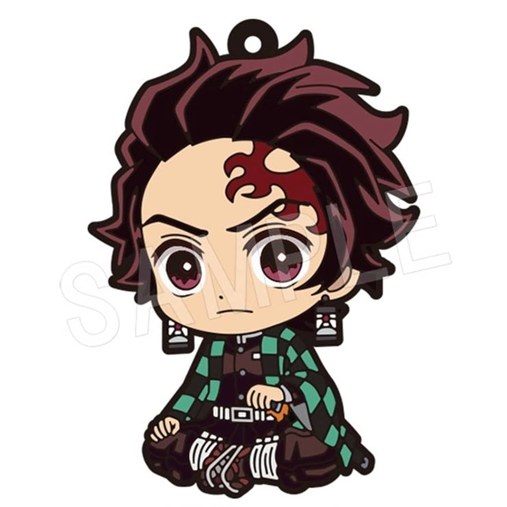 Tanjiro Kamado Rubber Strap - Demon Slayer: Kimetsu no Yaiba Mugen Castle Arc Chapter One Type A Ver. by Chugai Mining