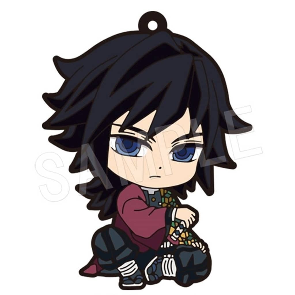 Giyu Tomioka Petanko Rubber Strap from Demon Slayer: Kimetsu no Yaiba Infinity Castle Chapter One Type A by Chugai Mining