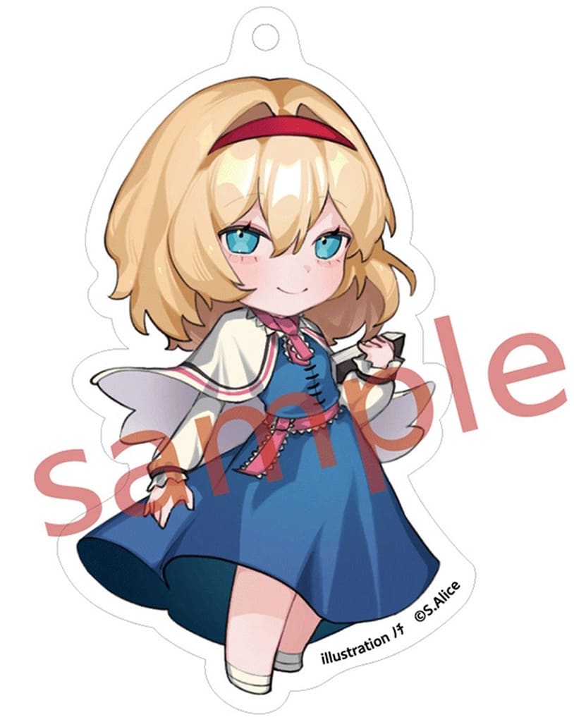 Alice Margatroid Nocchi Acrylic Keychain - Touhou Project - Charama - Approx. 8cm (Pre-owned)