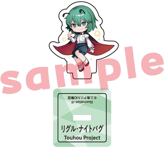 Wriggle Nightbug Mini Acrylic Stand (Charama) — Touhou Project — Approx. 4 cm x 4 cm x 3 cm — Pre-owned