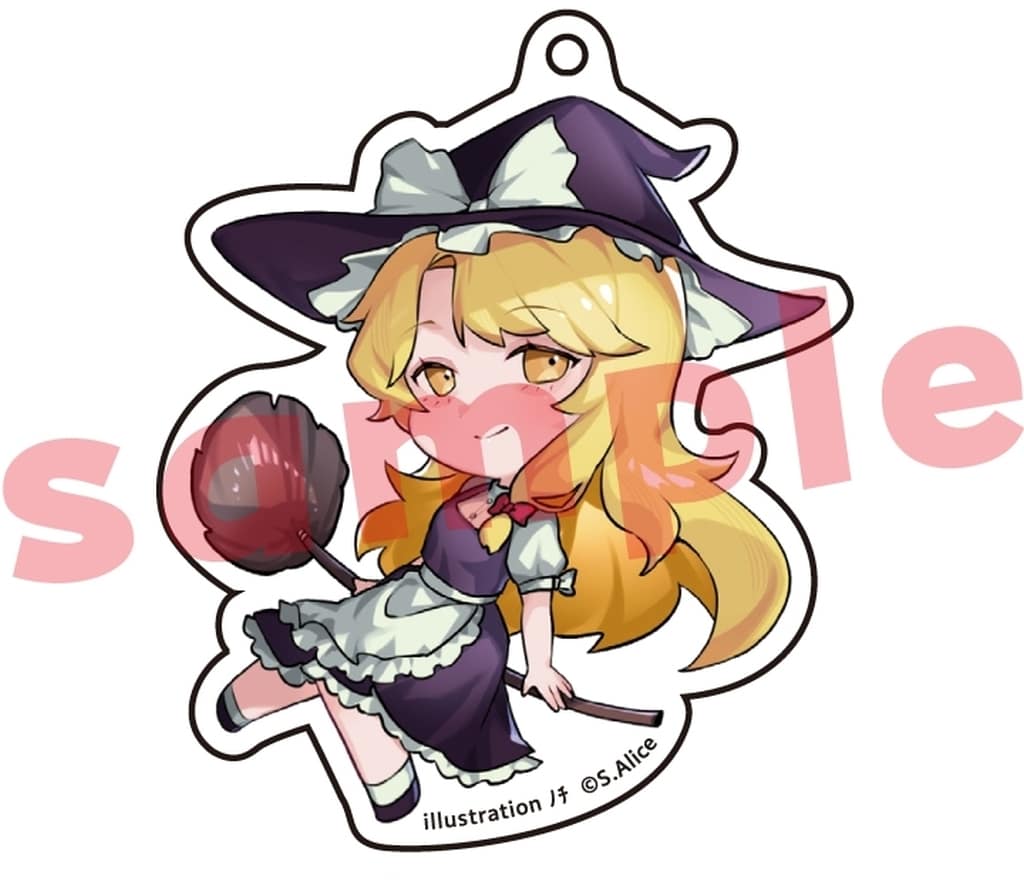 Marisa Kirisame (Imperishable Night) Acrylic Keychain Charm - Charama 8cm with Lobster Clasp (Pre-owned)