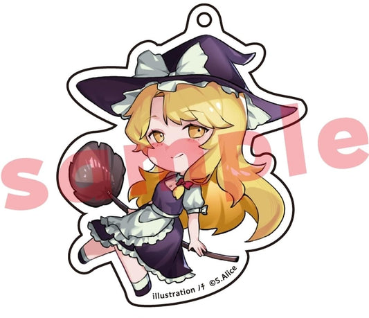 Marisa Kirisame (Imperishable Night) Acrylic Keychain Charm - Charama 8cm with Lobster Clasp (Pre-owned)