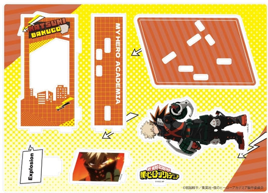 Katsuki Bakugo Scene Photo Acrylic Stand (Pikusta) — My Hero Academia — MAW — Approx. 150 x 210 mm, 8mm Acrylic, No. 02