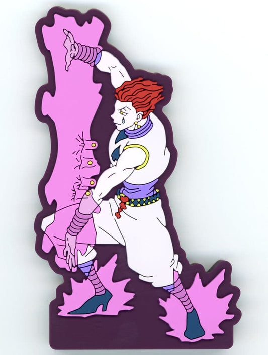 Hisoka Morow Rubber Stand Collection Prize Item from Hunter x Hunter Cross the “X-Day” J Prize by BANDAI SPIRITS, Approx. 9 cm