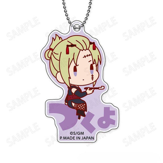 Tsukuyo Acrylic Keychain (Onamae Pitan) - Gintama Movie Yoshiwara Great Fire - ZEBEC - Approx. 35 x 69 mm - Pre-owned