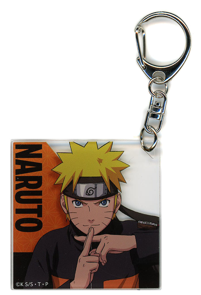 Naruto Uzumaki Acrylic Keychain - Naruto Shippuden POP UP SHOP (Approx. 55 x 55 mm) - Avengers Brand - Pre-owned