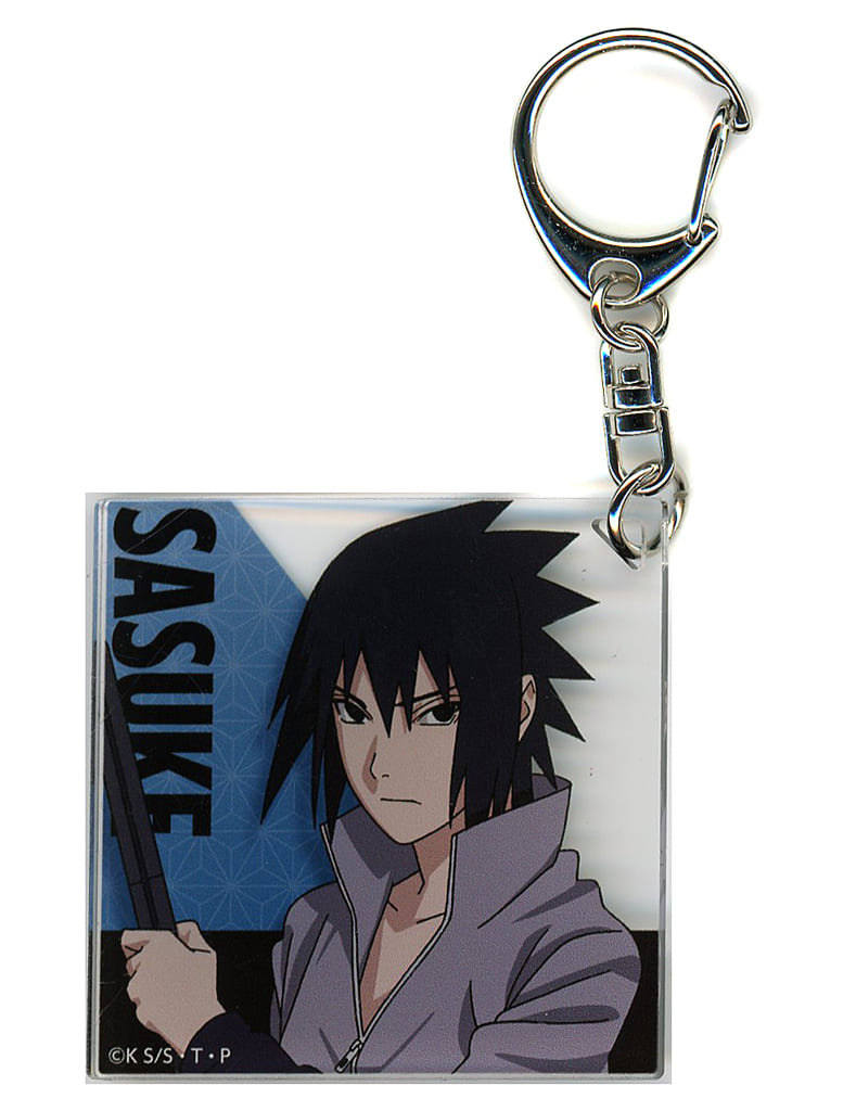 Sasuke Uchiha Acrylic Keychain - Naruto Shippuden POP UP SHOP (Avengers, Approx. 55 x 55 mm) - Pre-owned