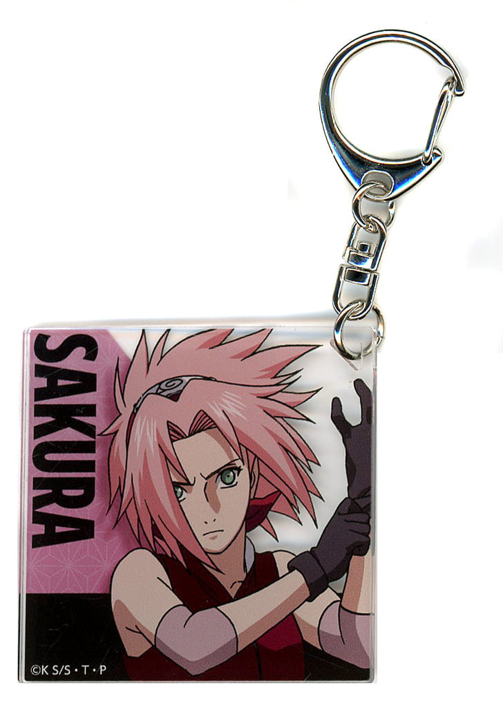 Sakura Haruno Acrylic Keychain - Naruto: Shippuden POP UP SHOP (Avengers) Pre-owned Approx. 55 x 55 mm