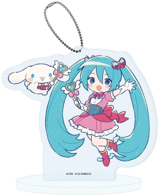 Hatsune Miku × Cinnamoroll Acrylic Stand Keychain - A3 - Height Approx. 100 mm (Pre-owned), No. 31