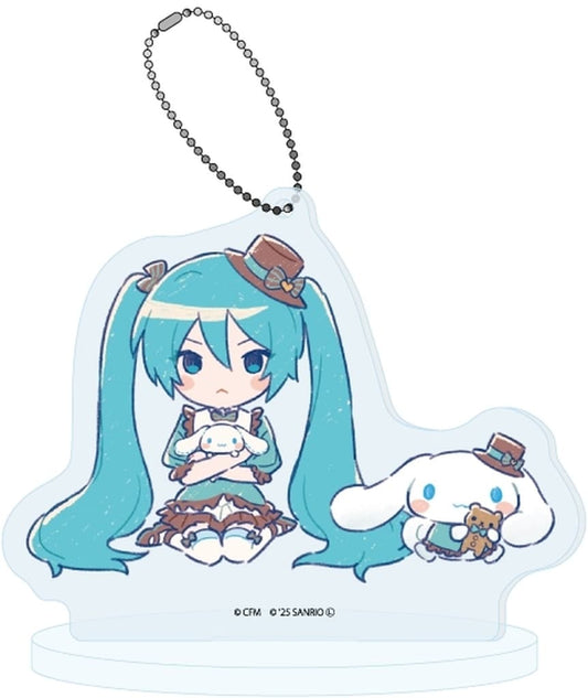 Hatsune Miku × Cinnamoroll Acrylic Stand Keychain - Height Approx. 100 mm - A3 Brand (Pre-owned), No. 32