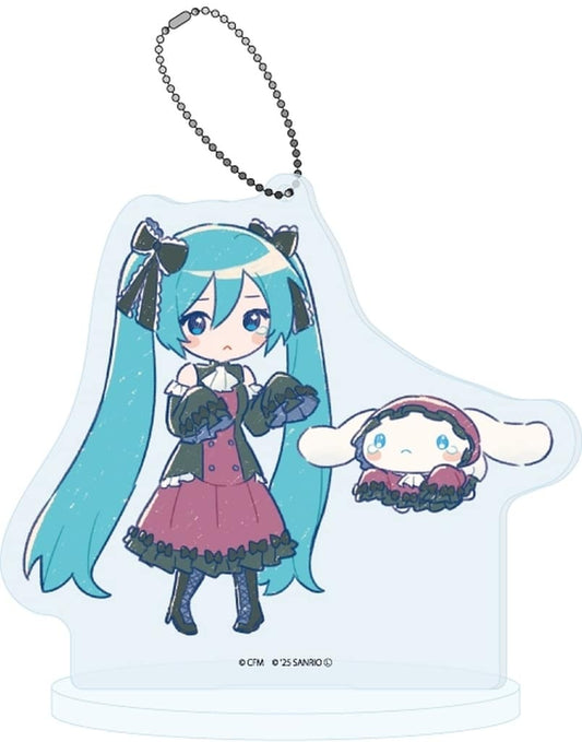 Hatsune Miku × Cinnamoroll Acrylic Stand Keychain - A3 - Height Approx. 100 mm (Pre-owned), No. 33