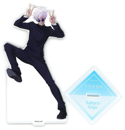 Satoru Gojo Acrylic Stand (Original Illustration) — Jujutsu Kaisen Animation Exhibition "Hidden Inventory / Premature Death" & "Shibuya Incident" (Approx. 150 mm, Pre-owned)
