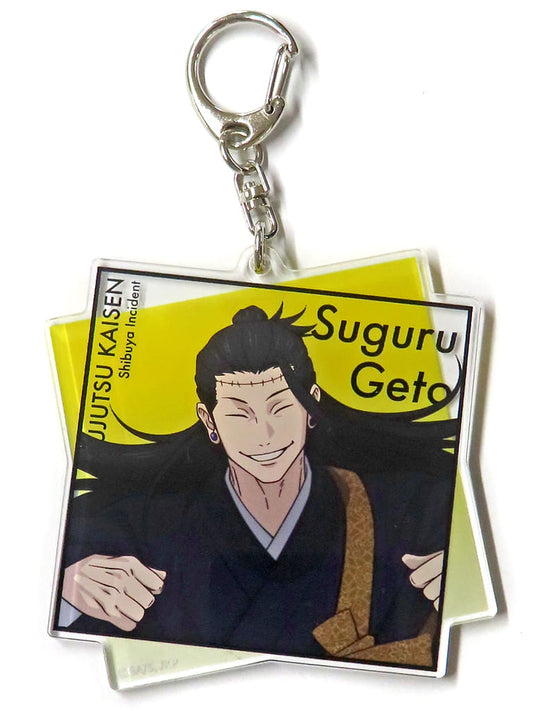 Suguru Geto Acrylic Keychain - Jujutsu Kaisen Exhibition Hidden Inventory / Shibuya Incident Illustration (Approx. 80 x 80 mm) Pre-owned