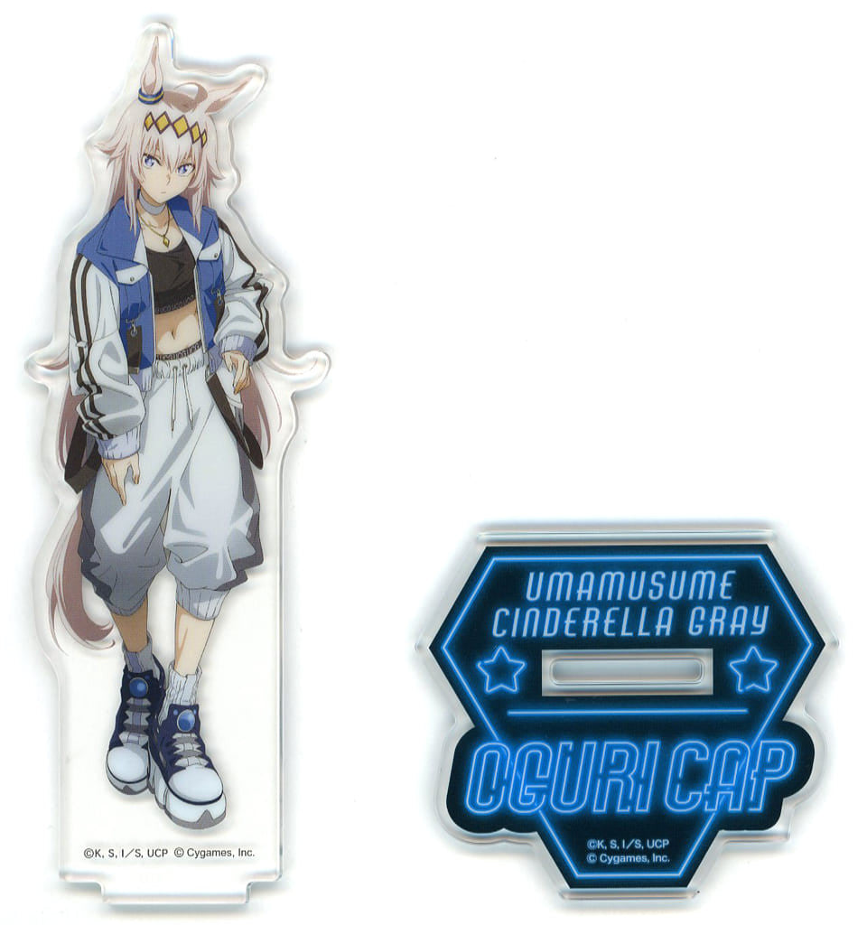 Oguri Cap Acrylic Stand - Umamusume: Cinderella Gray × Lawson Collaboration (Lawson Brand, Approx 70×150mm)
