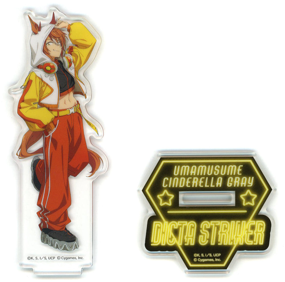 Dicta Striker Acrylic Stand - Umamusume: Cinderella Gray × Lawson Collaboration - 70×150mm Clear Acrylic (Lawson)
