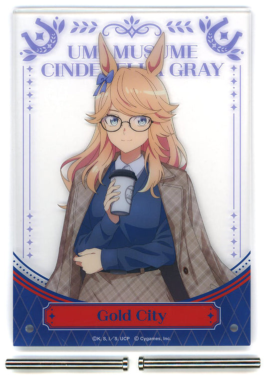 Gold City Acrylic Panel Award - Umamusume: Cinderella Gray Entertainment Kuji Vol.2 Acrylic Panel (128×182mm, Used)