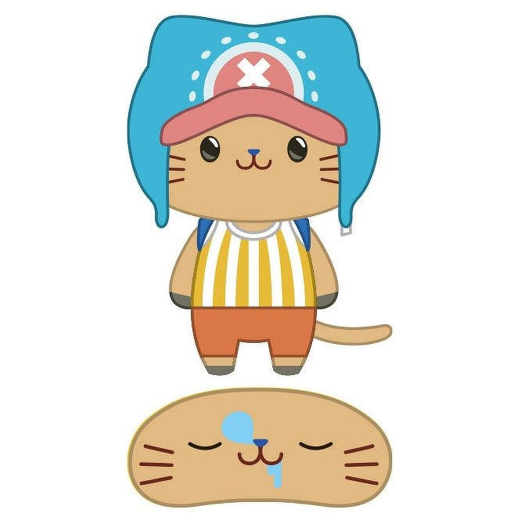 Tony Tony Chopper withCAT Plush Keychain with Eye Mask - One Piece