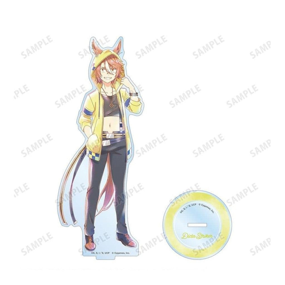 Dicta Striker Ani-Art aqua label BIG Acrylic Stand - Alma Bianca - Umamusume: Cinderella Gray (Approx. 18.8cm, Pre-owned)