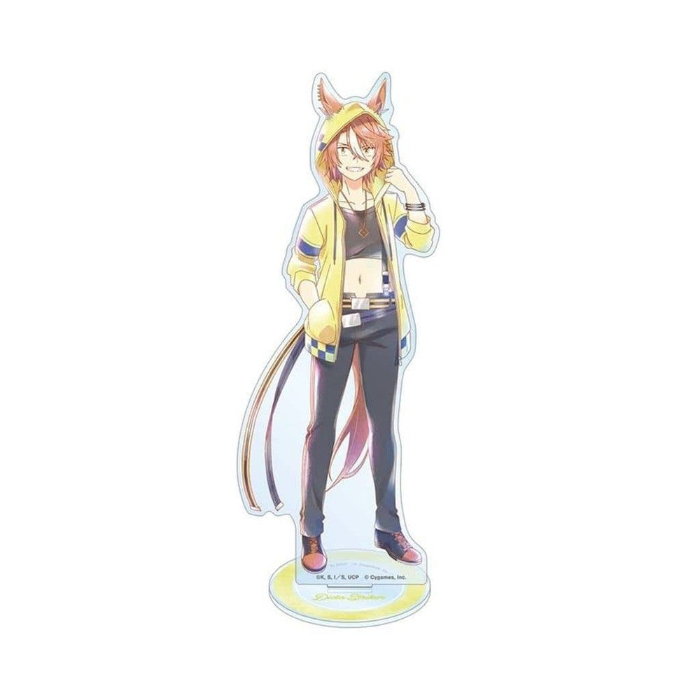 Dicta Striker Ani-Art aqua label BIG Acrylic Stand - Alma Bianca - Umamusume: Cinderella Gray (Approx. 18.8cm, Pre-owned)