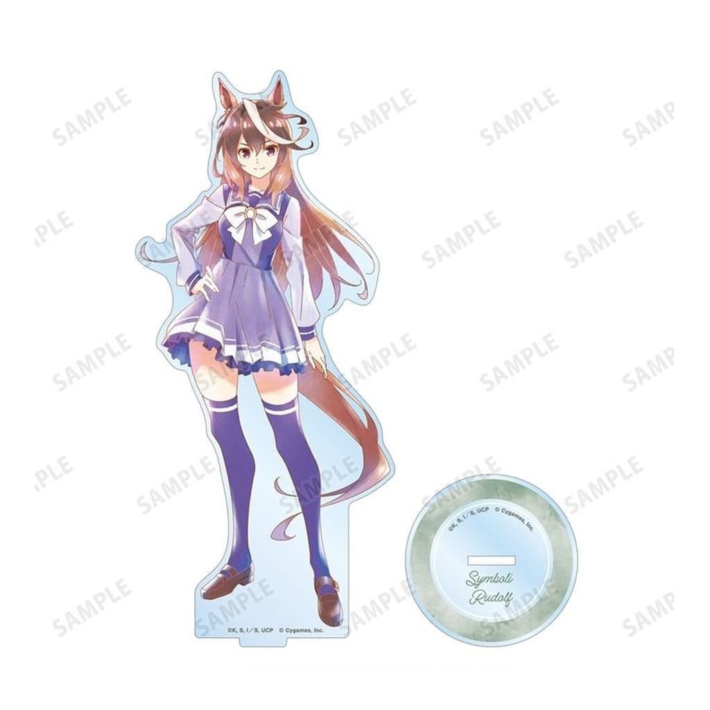 Symboli Rudolf Ani-Art aqua label BIG Acrylic Stand - Umamusume: Cinderella Gray (Alma Bianca) 18.8cm