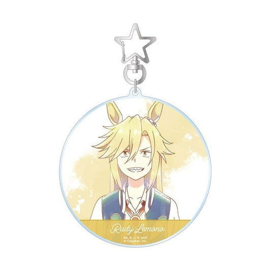 Rudy Lemono Ani-Art aqua label BIG Acrylic Keychain - Umamusume: Cinderella Gray (Alma Bianca, ~10.5×9.9cm, Used)