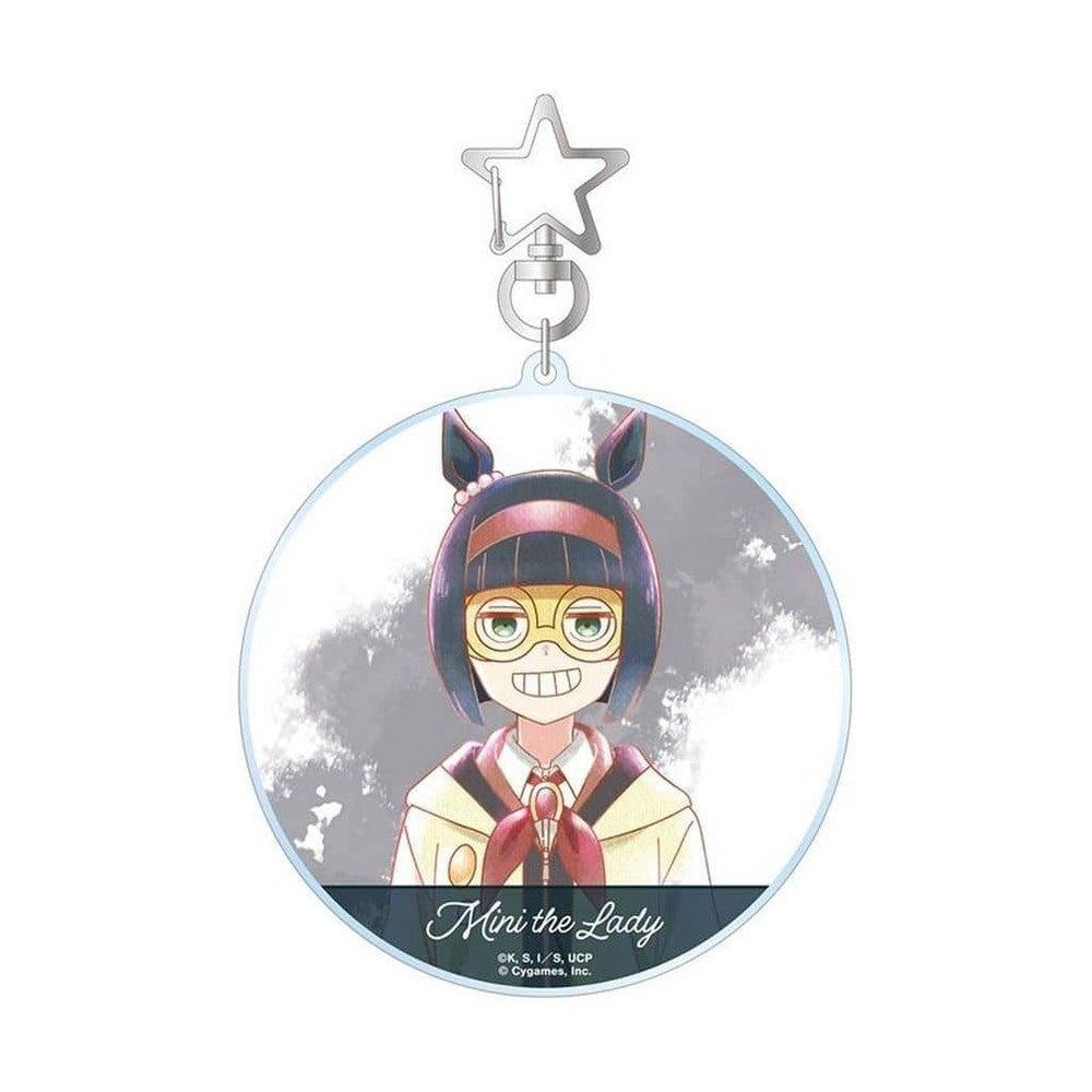 Mini the Lady Ani-Art aqua label BIG Acrylic Keychain - Umamusume: Cinderella Gray - Alma Bianca - Approx 10.5×9.9cm (Pre-owned)