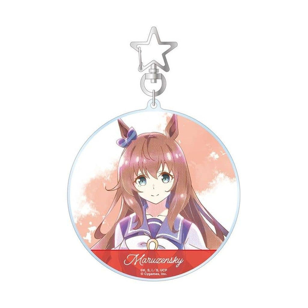 Maruzensky Ani-Art aqua label BIG Acrylic Keychain - Umamusume: Cinderella Gray (Alma Bianca) 10.5×9.9cm, 3mm