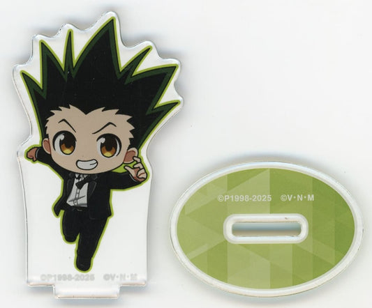 Gon Freecss Acrylic Stand - HUNTER×HUNTER Animate Fair in 2025 Winter Chibi Character Suit Ver. (Approx. 69 x 42 mm, ARMA BIANCA, Pre-owned)